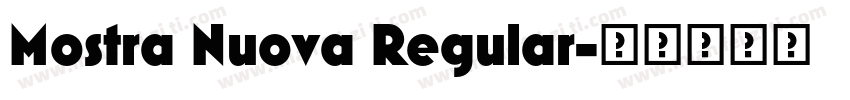 Mostra Nuova Regular字体转换